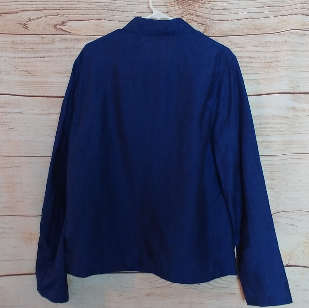 New Burberry linen Workwear jacket men's blue nwot - Picture 5 of 6